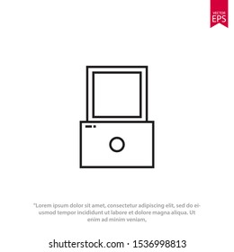 Lock icon template design. Padlock vector illustration