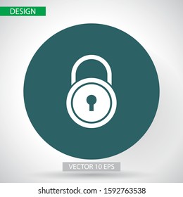 Lock icon template vector icon color editable. vector icon Lock symbol vector sign vector icon isolated on white