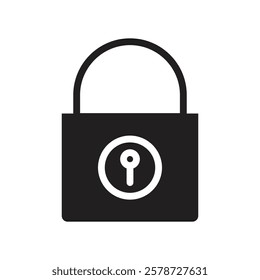 Lock icon Thin line art collection