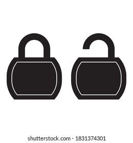 Lock icon trendy design color editable. vector illustration