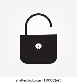 Lock Icon in trendy flat style isolated on white background. Security symbol for your web site design, logo, app, UI. Vector illustration, EPS10.