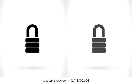 Lock icon in trendy flat style isolated on background. Lock symbol for your web design, castle logo, user interface. Vector illustration, EPS 10 lock. castle icons .
