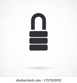 Lock icon in trendy flat style isolated on background. Lock symbol for your web design, castle logo, user interface. Vector illustration, EPS 10 lock. castle icons .