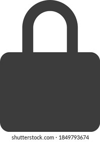 Bloquear icono en un estilo plano de moda aislado en fondo gris. Símbolo de seguridad para el diseño de su sitio web, logotipo, aplicación, interfaz de usuario. Ilustración del vector, EPS10.