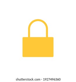 Lock icon in trendy flat style for Graphic Design Projects.