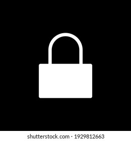 Sperren Sie das Symbol im angesagten Flachstil für Grafikdesign-Projekte.
