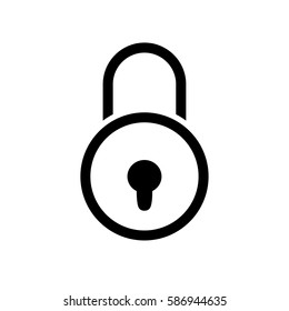 Lock Icon in trendy flat style isolated. Security symbol for your web site design, logo, app, UI. Vector illustration, EPS10.