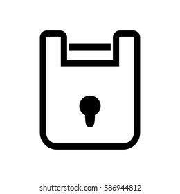 Lock Icon in trendy flat style isolated. Security symbol for your web site design, logo, app, UI. Vector illustration, EPS10.