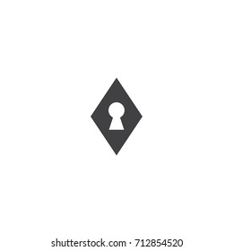 Lock Icon in trendy flat style isolated on white background