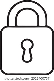 Lock icon typography, silhouette vector art illustration 02