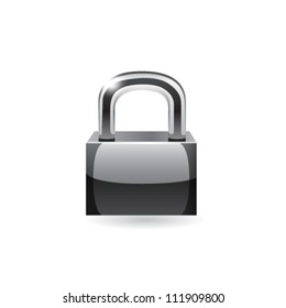 Lock icon. Vector