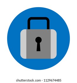 Lock icon, vector