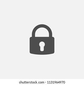 Lock icon . Vector