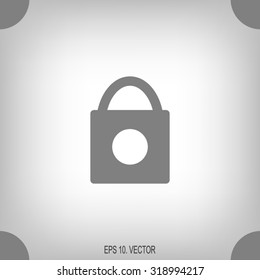 lock icon - vector