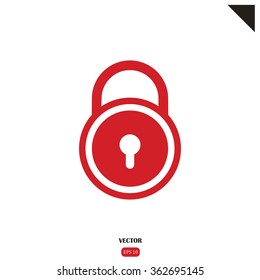 Lock icon vector