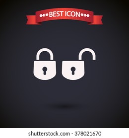 Lock icon vector