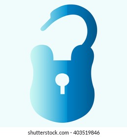 lock icon - vector