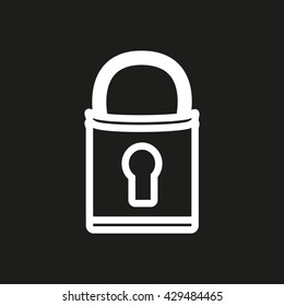 Lock icon vector,