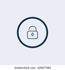 Lock icon vector