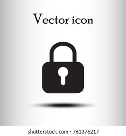 Lock icon vector
