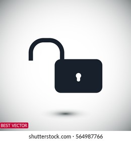 Lock icon Vector, vector best flat icon, EPS