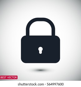 lock icon, vector best flat icon, EPS