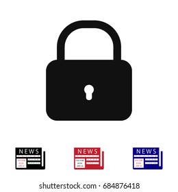 lock icon, vector best flat icon, EPS