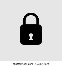 Sperrsymbol, Vektorfarbe schwarz.