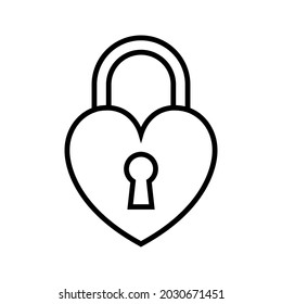 Bloquear vector de icono. Signo de ilustración cerrada. Padlock.
