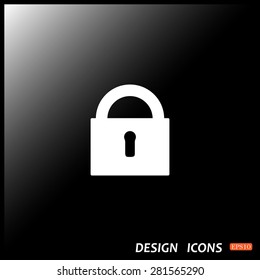 lock icon. vector design