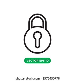 lock icon vector design concept