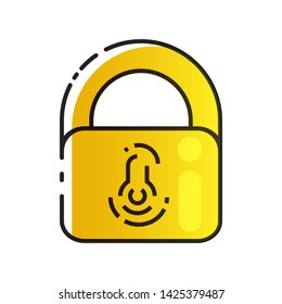 Lock Icon Vector. Lock Vector Design. Sign Design. Flat Style. Vector Eps 10