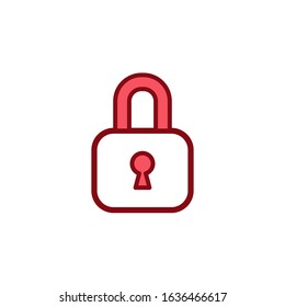 Lock icon vector design template
