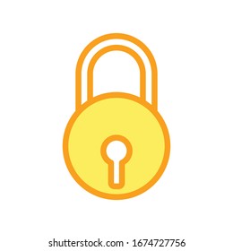 Lock icon vector design template 