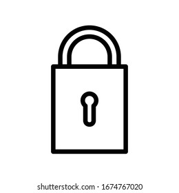 Lock icon vector design template