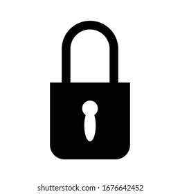 Lock icon vector design template