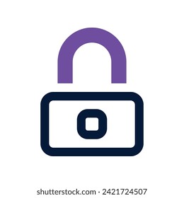 lock icon. vector dual tone icon for your website, mobile, presentation, and logo design.