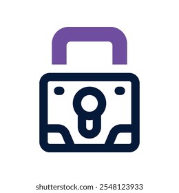 lock icon. vector dual tone icon for your website, mobile, presentation, and logo design.