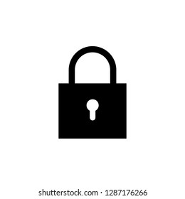 Lock icon vector. Encryption icon. Lock Icon in trendy flat style isolated. Security symbol