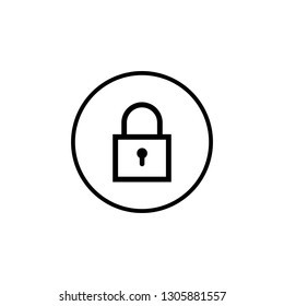 Lock icon vector. Encryption icon. Lock Icon in trendy flat style isolated. Security symbol