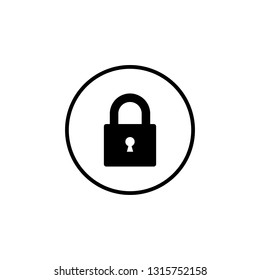 Lock icon vector. Encryption icon. Lock Icon in trendy flat style isolated. Security symbol