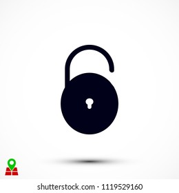 Lock icon vector, Vector EPS 10 illustration style