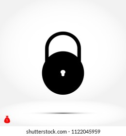 Lock icon, 

Vector EPS 10 illustration style