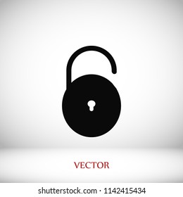 Lock icon vector, 

Vector EPS 10 illustration style
