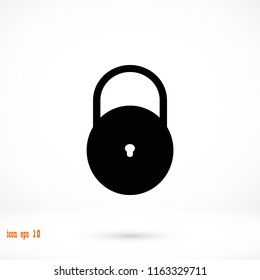 Lock icon, Vector EPS 10 illustration style