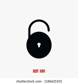 Lock icon vector, Vector EPS 10 illustration style