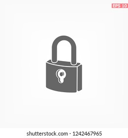 lock icon. Vector  Eps 10 