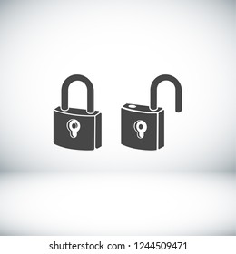 lock icon. Vector  Eps 10 