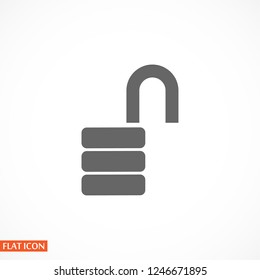  lock icon. Vector  Eps 10 