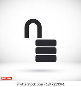  lock icon. Vector  Eps 10 